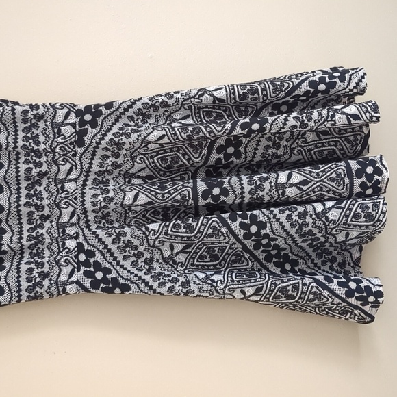 Small American Rag Dress Mesh Lace Floral Black White Back Zipper - Picture 5 of 13